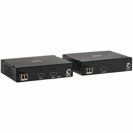 Eaton Tripp Lite Series HDMI over Fiber Extender Kit, Transmitter/Receiver, 4K 60 Hz, 4: 4: 4, RS-232, IR, Multimode LC, 985 ft. (300 m), TAA — B127F-1A1-MM-HH