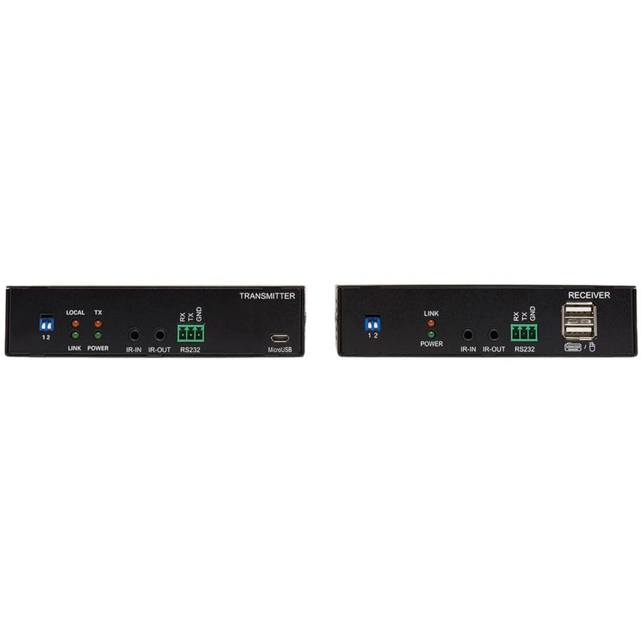 Eaton Tripp Lite Series HDMI over Fiber Extender Kit, Transmitter/Receiver, 4K 60 Hz, 4: 4: 4, RS-232, IR, Multimode LC, 985 ft. (300 m), TAA — B127F-1A1-MM-HH
