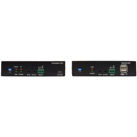 Eaton Tripp Lite Series HDMI over Fiber Extender Kit, Transmitter/Receiver, 4K 60 Hz, 4: 4: 4, RS-232, IR, Multimode LC, 985 ft. (300 m), TAA — B127F-1A1-MM-HH