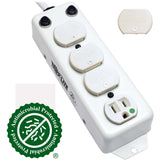 Tripp Lite by Eaton Safe-IT UL 1363A Medical-Grade Power Strip for Patient-Care Vicinity, 4 Hospital-Grade Outlets, 15 ft. Right-Angle Cord — PS-415-HG-OEMRA