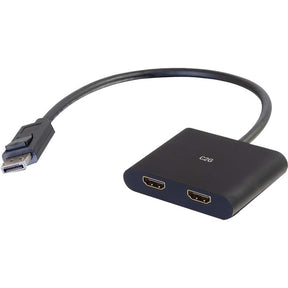 C2G 4K DisplayPort to Dual HDMI MST Hub - DisplayPort 1.2 to HDMI Splitter - M/F — 54293