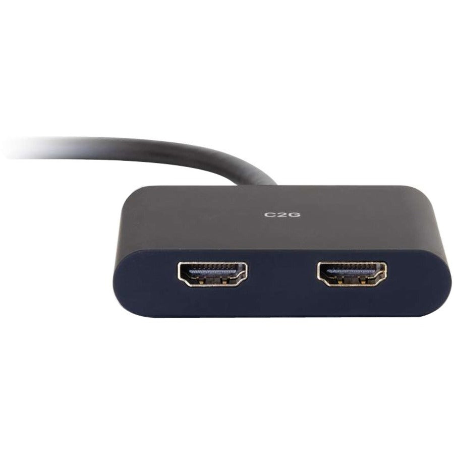 C2G 4K DisplayPort to Dual HDMI MST Hub - DisplayPort 1.2 to HDMI Splitter - M/F — 54293