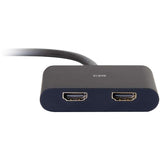 C2G 4K DisplayPort to Dual HDMI MST Hub - DisplayPort 1.2 to HDMI Splitter - M/F — 54293