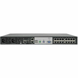 Tripp Lite by Eaton NetDirector 16-Port Cat5 KVM over IP Switch - Virtual Media, 1 Remote + 1 Local User, 1U Rack-Mount, TAA — B064-016-01-IPG