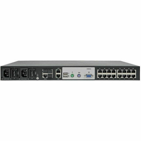 Tripp Lite by Eaton NetDirector 16-Port Cat5 KVM over IP Switch - Virtual Media, 1 Remote + 1 Local User, 1U Rack-Mount, TAA — B064-016-01-IPG