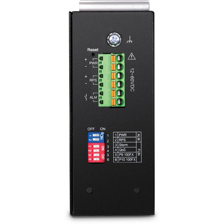 TRENDnet 10-Port Industrial Gigabit L2 Managed DIN-Rail Switch, TI-G102i, 8 X Gigabit, 2 X SFP Slots, DIN-Rail Mount, IP30, Ethernet Splitter, NDAA & TAA Compliant, Lifetime Protection, Black