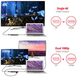 SIIG USB-C MST Video with Hub, LAN and PD 3.0 Docking - 7-in-1 MST Docking Station with 100W PD - MacOS for DP or HDMI Video — JU-DK0F11-S1