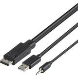 Belkin TAA DP/USB/Aud SKVM CBL, DP M/M; USB A/B — F1D9019B06T