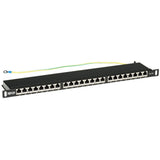 Tripp Lite by Eaton Cat6a 24-Port High-Density Shielded Patch Panel - Dual IDC, 568A/B, RJ45 Ethernet, 0.5U Rack-Mount — N252A-024-HUSHK