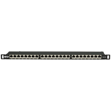 Tripp Lite by Eaton Cat6a 24-Port High-Density Shielded Patch Panel - Dual IDC, 568A/B, RJ45 Ethernet, 0.5U Rack-Mount — N252A-024-HUSHK