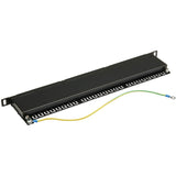Tripp Lite by Eaton Cat6a 24-Port High-Density Shielded Patch Panel - Dual IDC, 568A/B, RJ45 Ethernet, 0.5U Rack-Mount — N252A-024-HUSHK