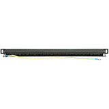 Tripp Lite by Eaton Cat6a 24-Port High-Density Shielded Patch Panel - Dual IDC, 568A/B, RJ45 Ethernet, 0.5U Rack-Mount — N252A-024-HUSHK