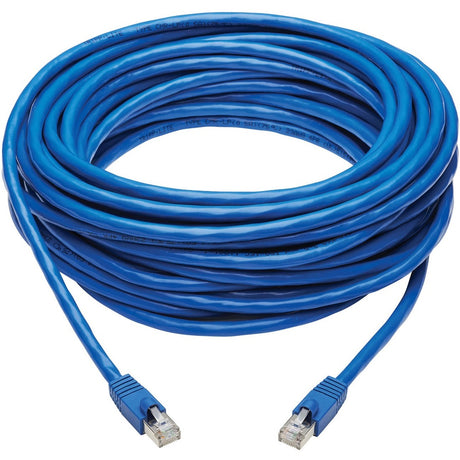 Eaton Tripp Lite Series Cat6a 10G Snagless F/UTP Ethernet Cable (RJ45 M/M), PoE, CMR-LP, Blue, 50 ft. (15.24 m), TAA — N261P-050-BL