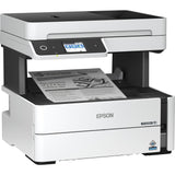 Epson WorkForce ST-M3000 Monochrome Multifunction Supertank Printer. Cartridge Free MFP with ADF & Fax Inkjet copier/Fax/Scanner-1200x2400 dpi Print-Automatic Duplex Print-1200 dpi Optical Scan-20 ppm-Up to 23k pages of ink-Wireless LAN — C11CG93201