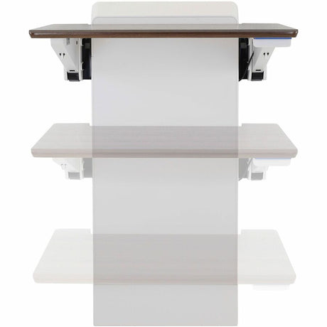 Ergotron WorkFit Elevate (walnut hills) Sit-Stand Wall Desk — 24-804-S894