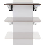 Ergotron WorkFit Elevate (walnut hills) Sit-Stand Wall Desk — 24-804-S894