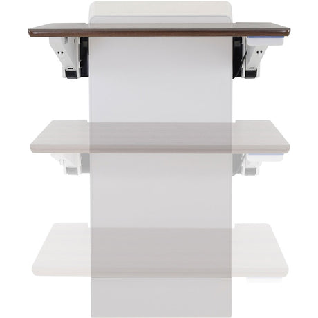Ergotron WorkFit Elevate (walnut hills) Sit-Stand Wall Desk — 24-804-S894