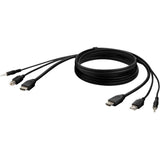 Belkin HDMI High Retention + USB A/B + Audio Passive Combo KVM Cable — F1DN1CCBL-HH10t