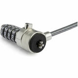 StarTech.com Universal Laptop Cable Lock Expansion Loop - Add a 6" 4-Digit Combination K-Slot Lock to Secure Multiple Devices - Anti Theft — BRNCHLOCK