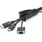 StarTech.com 2.5m / 8.2ft Cable Management Sleeve - Spiral - 25mm / 1" Diameter - W/ Cable Loading Tool - Expandable Coiled Cord Organizer — CMSCOILED2