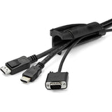 StarTech.com 2.5m / 8.2ft Cable Management Sleeve - Spiral - 25mm / 1" Diameter - W/ Cable Loading Tool - Expandable Coiled Cord Organizer — CMSCOILED2