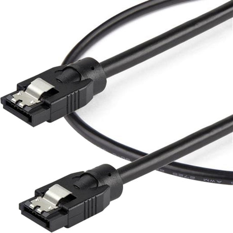 StarTech.com 0.3 m Round SATA Cable - Latching Connectors - 6Gbs SATA Cord - SATA Hard Drive Power Cable - (SATRD30CM) — SATRD30CM
