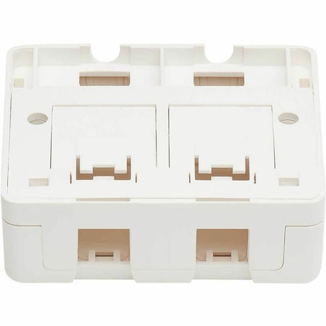 Tripp Lite by Eaton Surface-Mount Box for Keystone Jack 2-Port Wall Celling White — N082-002-WH