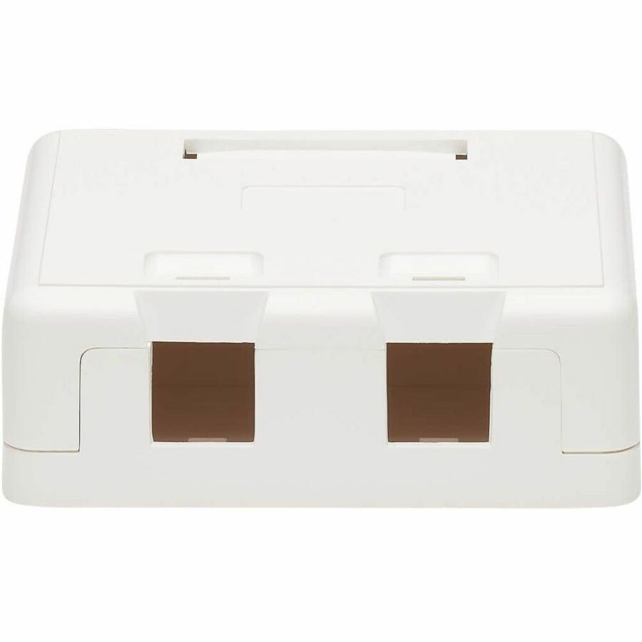 Tripp Lite by Eaton Surface-Mount Box for Keystone Jack 2-Port Wall Celling White — N082-002-WH