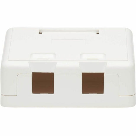 Tripp Lite by Eaton Surface-Mount Box for Keystone Jack 2-Port Wall Celling White — N082-002-WH