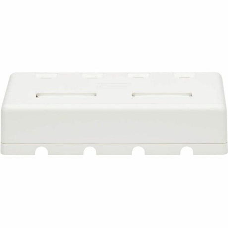 Tripp Lite by Eaton Surface-Mount Box for Keystone Jack 4-Port Wall Celling White — N082-004-WH