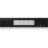 4-Port 4K Triple View DisplayPort KVMP Switch with USB 3.0 Hub (TAA Compliant) — GCS1964