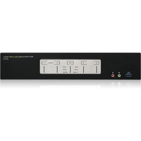 4-Port 4K Triple View DisplayPort KVMP Switch with USB 3.0 Hub (TAA Compliant) — GCS1964