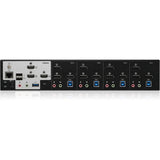 4-Port 4K Triple View DisplayPort KVMP Switch with USB 3.0 Hub (TAA Compliant) — GCS1964