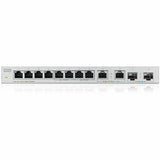 ZYXEL 12-Port Unmanaged Multi-Gigabit Switch with 2-Port 2.5G and 2-Port 10G SFP+ — XGS1010-12