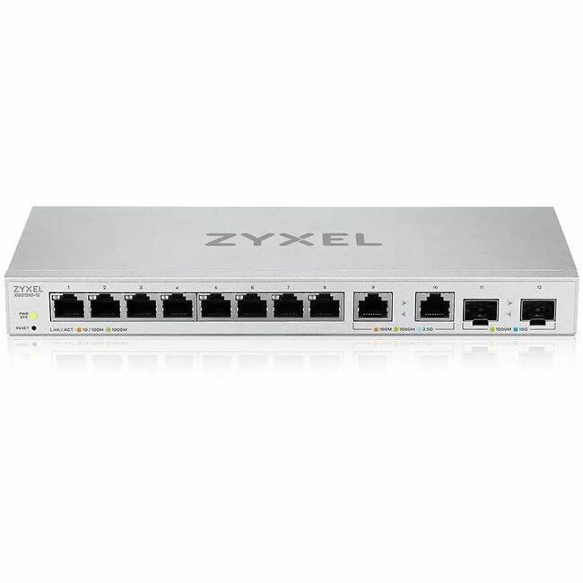 ZYXEL 12-Port Web-Managed Multi-Gigabit Switch with 2-Port 2.5G and 2-Port 10G SFP+ — XGS1210-12