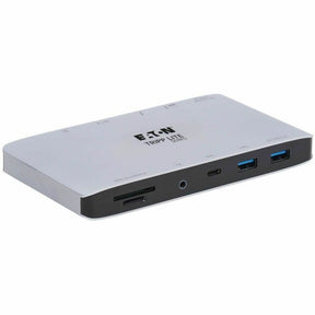 Tripp Lite by Eaton Thunderbolt 3 Dock w USB-C Compatibility, Dual Display - 8K DisplayPort, USB 3.2 Gen 2 10G, USB-A/C Hub, Memory Card, GbE, 60W Charging — MTB3-DOCK-03