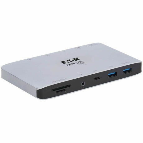 Tripp Lite by Eaton Thunderbolt 3 Dock w USB-C Compatibility, Dual Display - 8K DisplayPort, USB 3.2 Gen 2 10G, USB-A/C Hub, Memory Card, GbE, 60W Charging — MTB3-DOCK-03