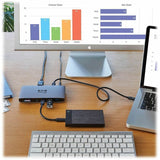 Tripp Lite by Eaton Thunderbolt 3 Dock w USB-C Compatibility, Dual Display - 8K DisplayPort, USB 3.2 Gen 2 10G, USB-A/C Hub, Memory Card, GbE, 60W Charging — MTB3-DOCK-03