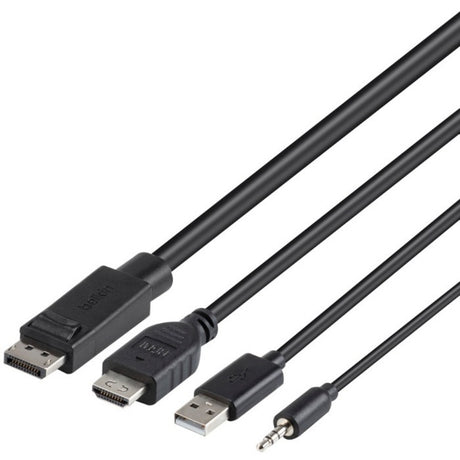 Belkin TAA Dual (1) HDMI-HDMI (1) DP-DP/USB/AU CBL — F1DN2CC-HHPP10t