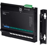 TRENDnet 10-Port Industrial Gigabit PoE+ Wall-Mounted Front Access Switch; TI-PG102F; 8x Gigabit PoE+ Ports; 2 x Gigabit SFP Slots; 240W PoE Budget; DIN-Rail & Wall Mount Brackets Included; IP40 Rated