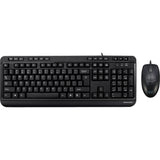 Adesso Antimicrobial Multimedia Desktop Keyboard and Mouse Combo — AKB-132CB