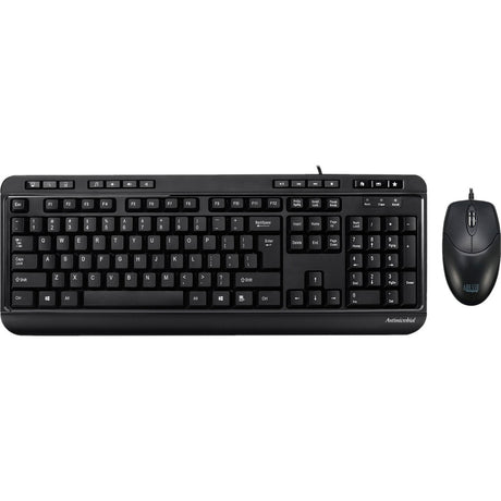 Adesso Antimicrobial Multimedia Desktop Keyboard and Mouse Combo — AKB-132CB