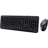 Adesso Antimicrobial Multimedia Desktop Keyboard and Mouse Combo — AKB-132CB