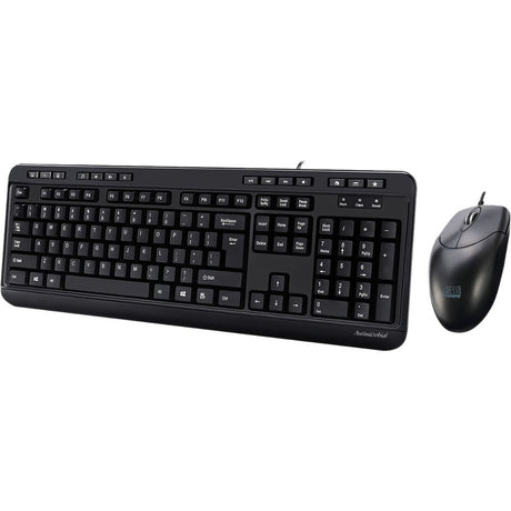 Adesso Antimicrobial Multimedia Desktop Keyboard and Mouse Combo — AKB-132CB