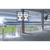 Chief Structural Column Adapter Wall Mount - Black - Landscape — FCASCA