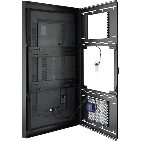 Chief Impact On-Wall Portrait Kiosk - For 65" LCD Displays - Black — LW65UBP