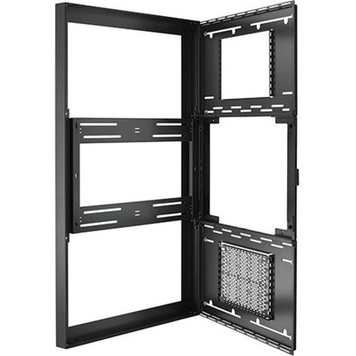Chief Impact 75" On-Wall Kiosk Enclosure - Landscape - Black — LW75UBP