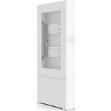 Chief Impact Floor Mounted Back-to-Back Kiosk, Portrait 55" Black — LF55UBP-B2B