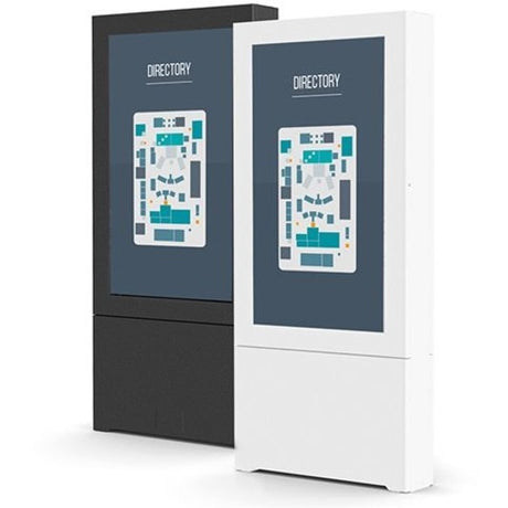 Chief Impact Floor Mounted Kiosk, Portrait 55" White — LF55UWP