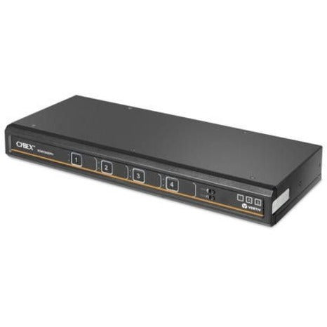 Vertiv Avocent Cybex Secure MultiViewer KVM Switch, 4 Port, Cursor Navigation Switching, NIAP Version 4.0 Certified, TAA Compliant (SCMV245DPH-400)